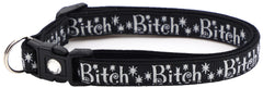 Silver Bitch Breakaway Cat Collar
