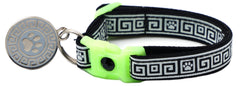 Greek Key Breakaway Cat Collar