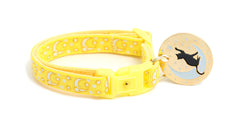 Gold Moons and Stars on Yellow Cat Collar