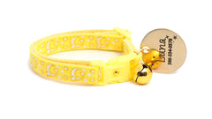 Gold Moons and Stars on Yellow Cat Collar